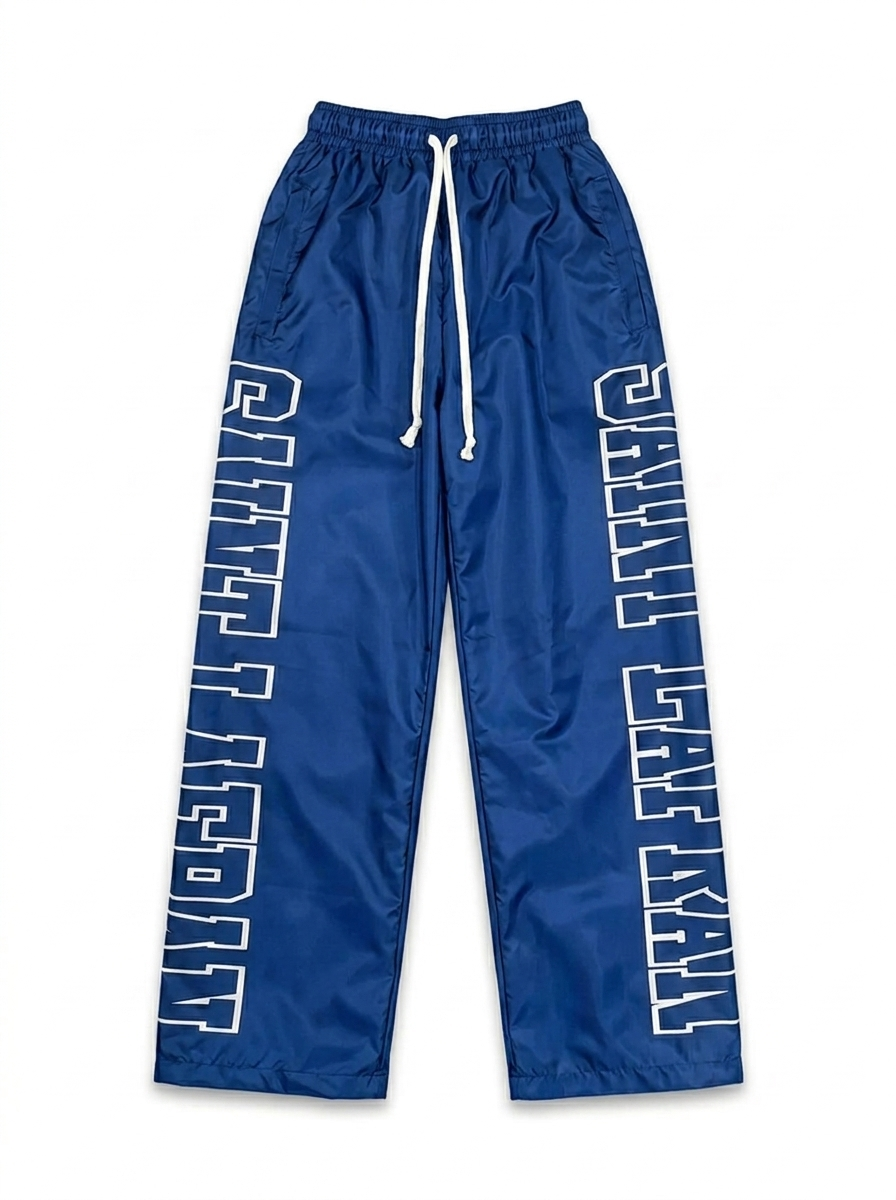 SL Blue Nylon TrackPants