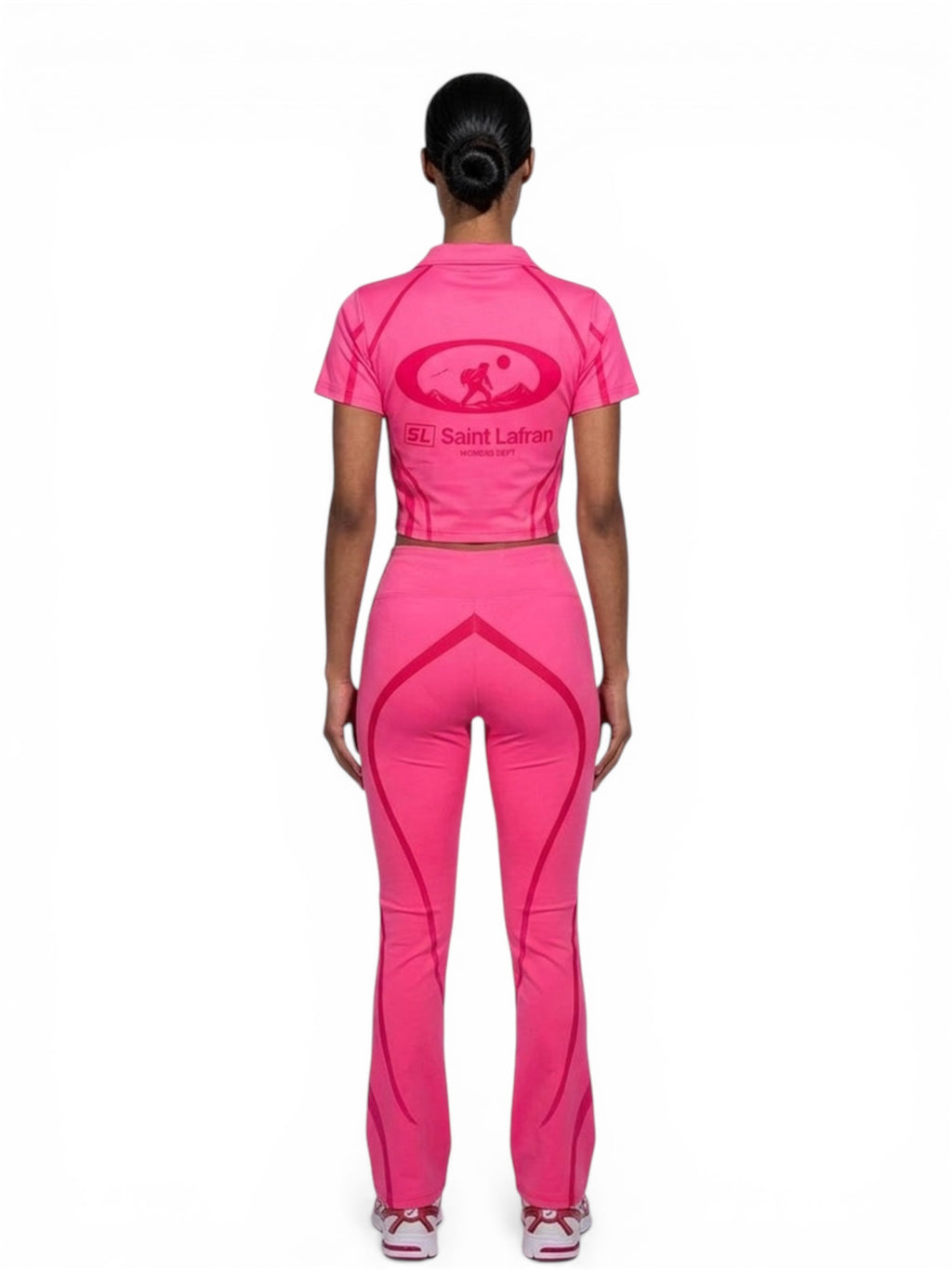 Pink Nylon “Yoga” Jumpsuit