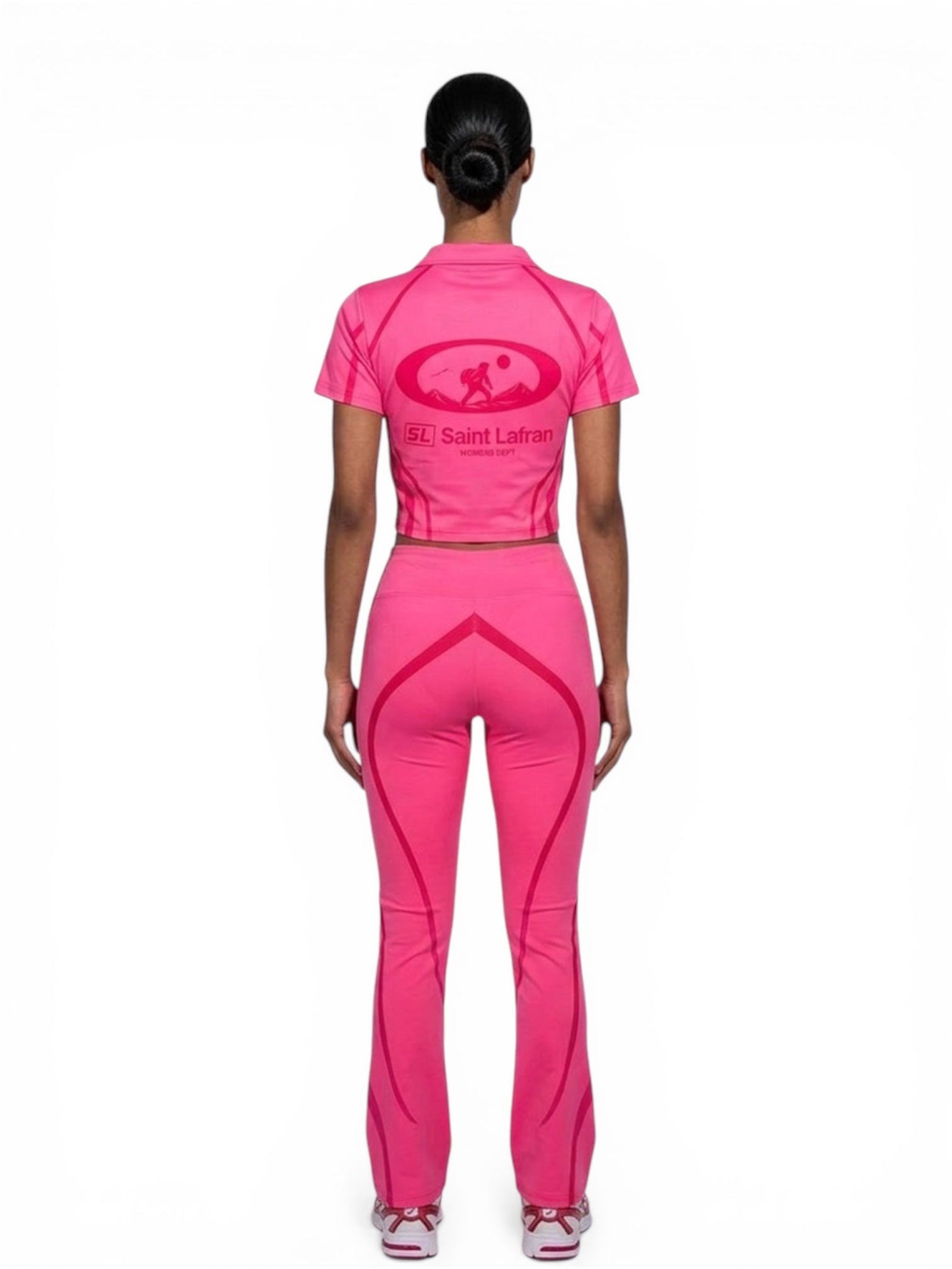Pink Nylon “Yoga” Jumpsuit
