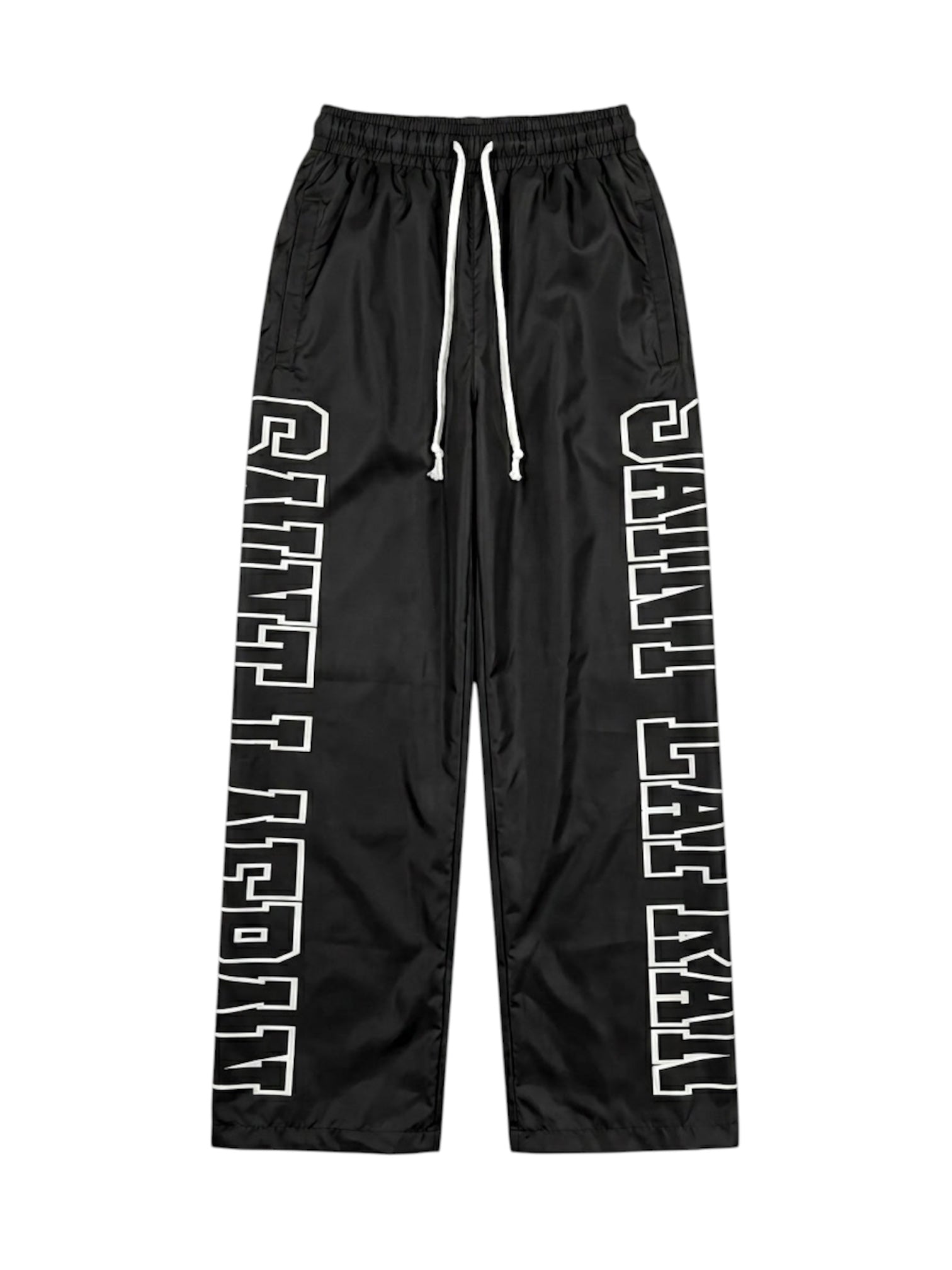 SL Black Nylon TrackPants