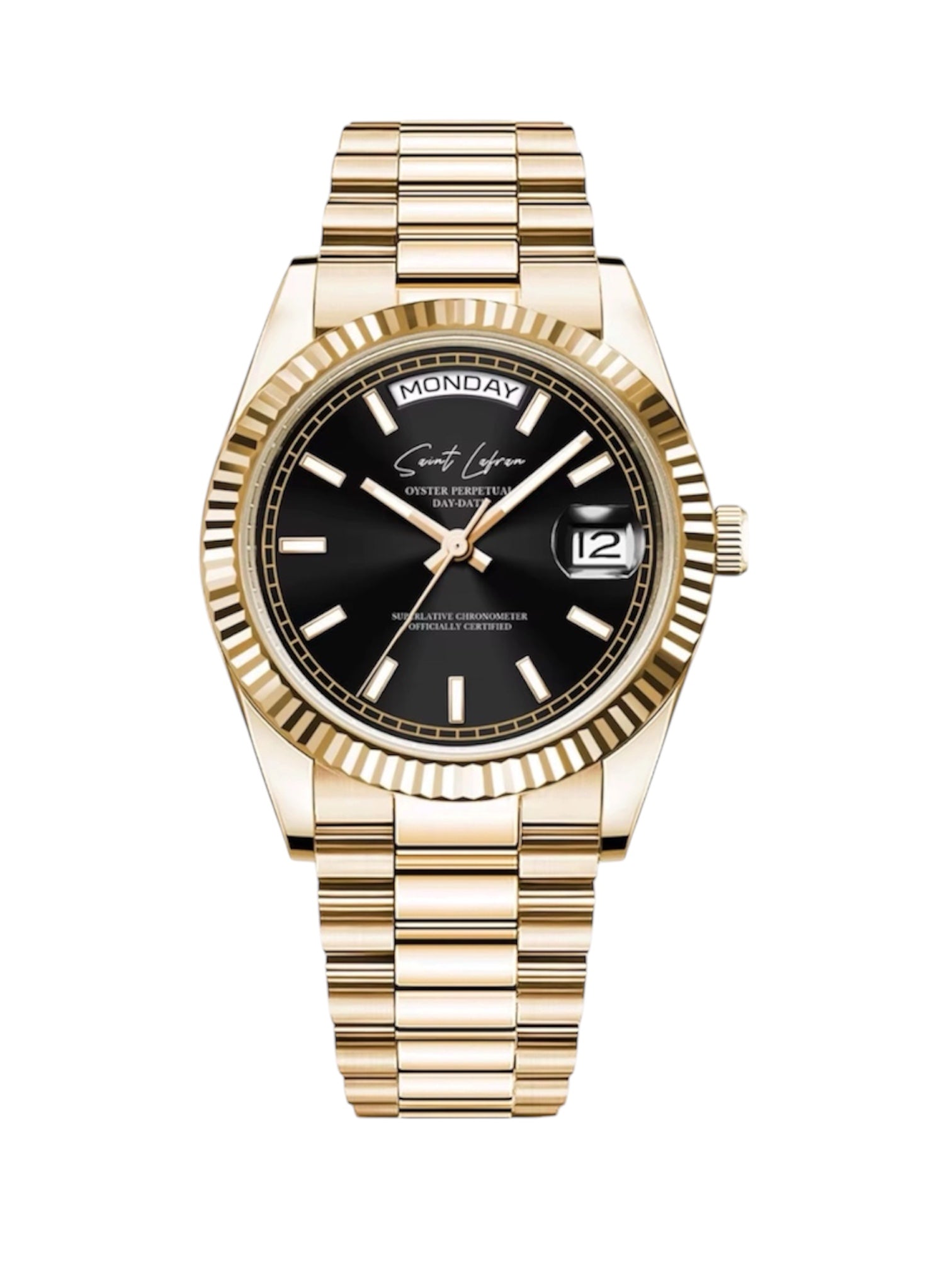 SAINT PRESI®️ DATEDAY SERIES- BLACK DIAL